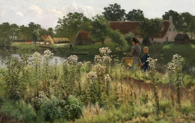 O rio Lys em Astene, c.1885 (óleo sobre tela)