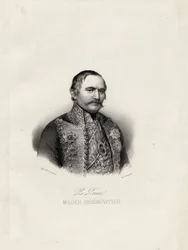 Milo Obrenovic I 1780-1860, príncipe da Sérvia, c.1838