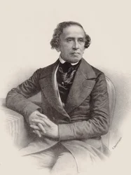 Retrato do compositor Giacomo Meyerbeer 1791-1864, 1857.
