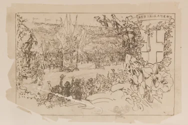 Postal de chegada da maratona Gilliéron FamGILL Louvre2024-05