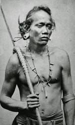 Chefe tribal vietnamita ou cambojano, c.1870s