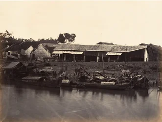 Vista da cidade chinesa Cholen Folha nº 2, Saigon, Cochinchina, 1866.