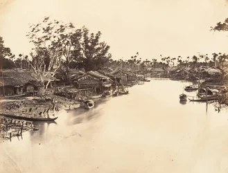 Vista da cidade chinesa Cholen Folha nº 6, Saigon, Cochin China, 1866.
