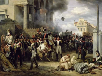 O Portão de Clichy durante a Defesa de Paris, 30 de março de 1814, 1820