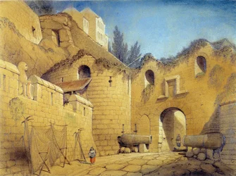 Mont St Michel por Emile Sagot - coleção do Museu de Avranches