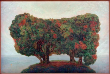 Grupo de árvores junto ao mar