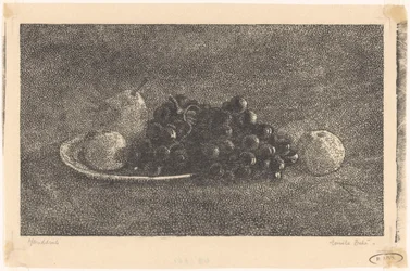 Tigela com uvas e outras frutas