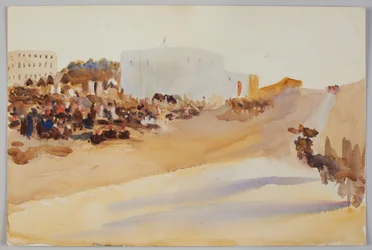 Tânger. c.1900. Lápis e aguarela