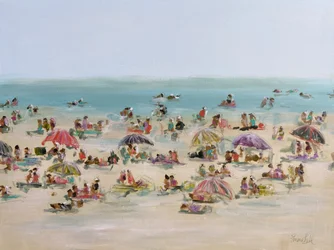 Um dia animado na praia