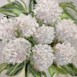 Hortênsias brancas suaves