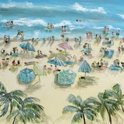 Cena de praia tropical