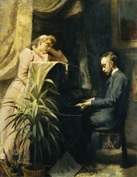No piano, 1891