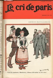Capa do "Le Cri de Paris", Satirical in Colour