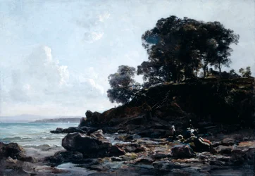 Lavanderia na maré baixa, 1891.
