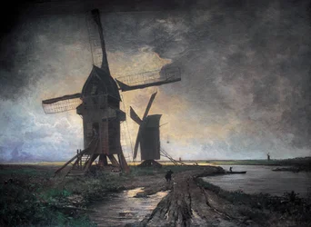 Moinho na planície de Lille. 1877 (óleo sobre tela)