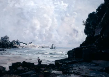O porto de Douarnenez, 1884