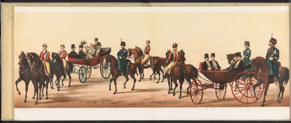 Procissão em Haarlem, 1872 (placa 8) Procissão realizada em Haarlem, 1º de abril de 1872. (título da série no objeto)