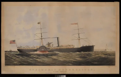Navio a vapor Morrocastle, R Adams Commander construído para Spofford Tileston  Co