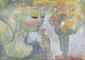 Vaso de vidro (óleo sobre tela)