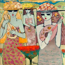 Músicos (óleo sobre tela)