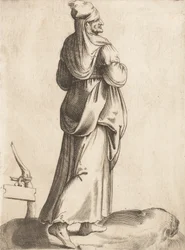 Prato do Traje: Camponesa da Espanha, ca. 1555-58.