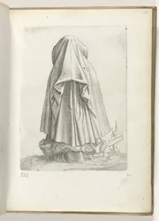 Flandrens (título sobre o objecto)
Uma mulher da Flandres, vestida de acordo com a moda de c. 1550
Diversarum gentium nostrae aetatis habitus (título da série)