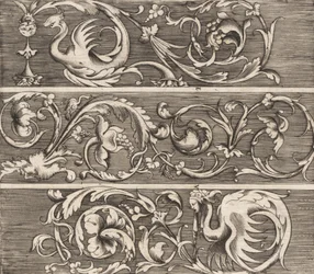 Três Frisos com Folhagem Ornamental, ca. 1541-43.