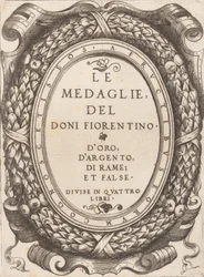 Placa de título: As Medalhas Florentinas Doni, ca. 1548.