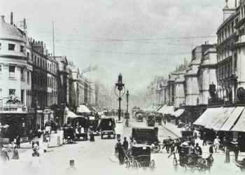 252-260 Regent Street, Westminster LB: olhando para o norte para Oxford Circus, 1890