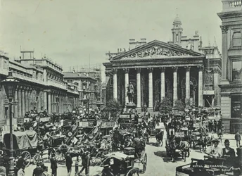 Banco da Inglaterra, Threadneedle Street, Cidade de Londres, 1890