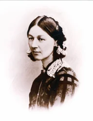 Carte de Visite fotografia de Florence Nightingale, por H. Lenthall, c.1856