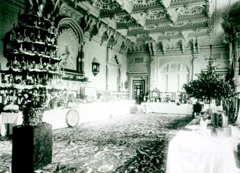 Mesas de Natal na Sala Durbar em Osborne House, 1900