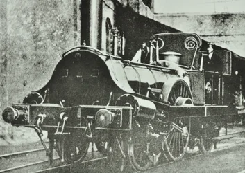 Great Eastern Railway (Londres & Blackwall seção) locomotiva tanque único motorista, 1860