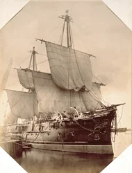 HMS Triumph, 1870 (foto sépia)