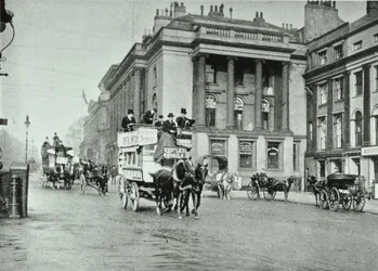 Ônibus de cavalos em Waterloo Place, 1895
