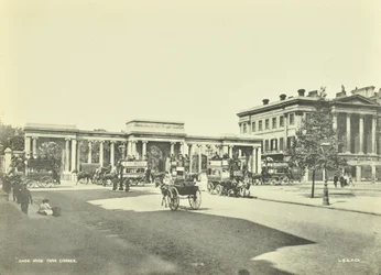 Hyde Park Corner, Westminster LB: olhando para o norte, 1896