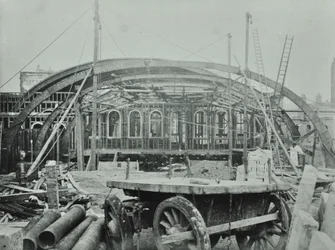 Estação Kings Cross: obras em andamento, 1862