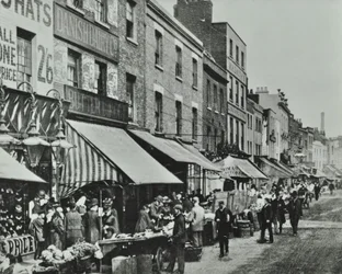 Lower Marsh: olhando para o leste, 1896