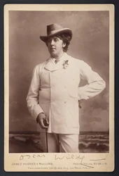 MS 81783 A, Oscar Wilde, c.1893 (foto a p/b)