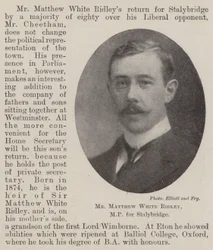 Sr. Matthew White Ridley, MP para Stalybridge