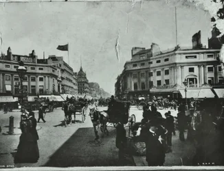 Oxford Circus, Westminster LB: olhando para o leste, 1895