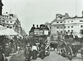 Oxford Circus, Westminster LB: olhando para o leste, 1895