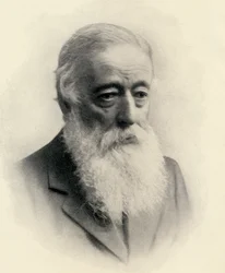 Retrato do autor, ilustração de &39;Passages From Arabia Deserta&39; de Charles Montagu Doughty, publicado em 1931 (lito)