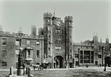 Palácio de Saint Jamess, Palácio de Saint Jamess, Westminster LB: de Saint Jamess Street, 1896