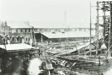 Pátio de Construção Naval de Samudas, Londres, 1863