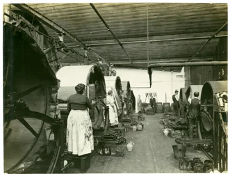 Impressão de tapeçaria, fábrica Hughes No. 2, 1923