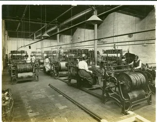 Cenário de tapeçaria, fábrica Hughes nº 2, 1923