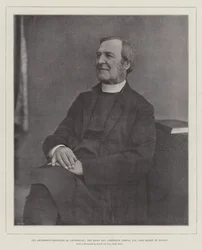 O arcebispo designado de Canterbury, o reverendo direito Frederick Temple, DD, lorde bispo de Londres