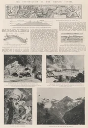 A construção do túnel Simplon