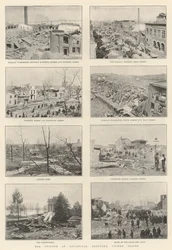O Ciclone em Louisville, Kentucky, Estados Unidos